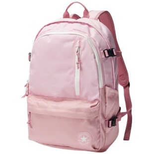 converse匡威经典款学生女双肩背包樱花粉色运动书包10020531-A01