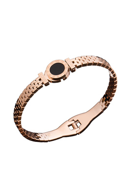 玫瑰金钛钢冷淡风森系不掉色手镯