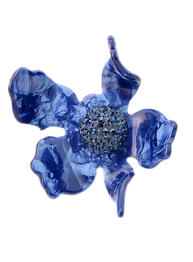 欧美风街拍软陶圆球百合花戒指