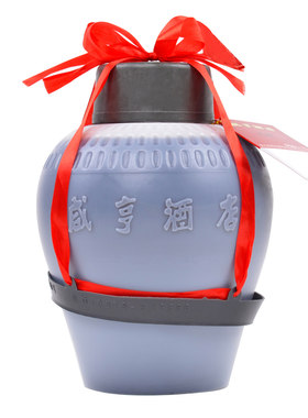 两箱包邮 绍兴黄酒 咸亨酒店太雕酒2.5L塑料坛装2.5KG 半甜型老酒