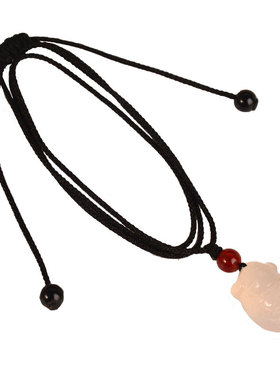 知了挂件天然项链情侣玉石吊坠