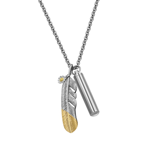 gd权志龙同款雏菊羽毛项链高桥吾郎pmo反战烟管嘻哈个性男女吊坠