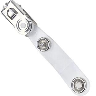 鑫锐金属翻盖夹子工作证胸卡夹扣证件卡套挂绳伸缩扣工作牌厂牌胸牌工牌定制定做吊绳岗位不锈钢钮扣工作牌夹