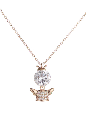 小众ins锆石颈链短款配饰吊坠