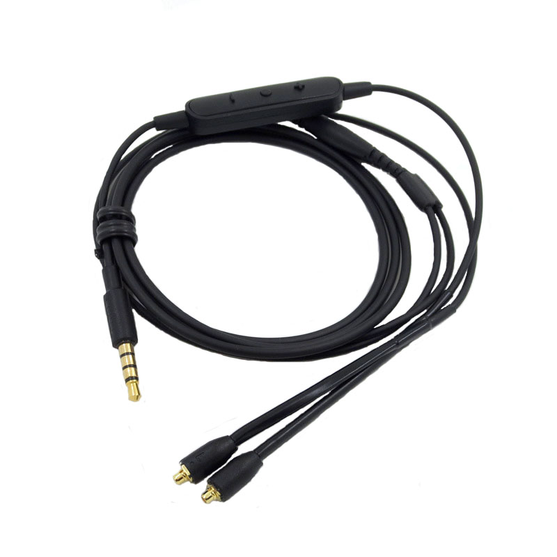带麦克风线控耳机升级线mmcx se215 se535 gr09 ue900 alo jvc01
