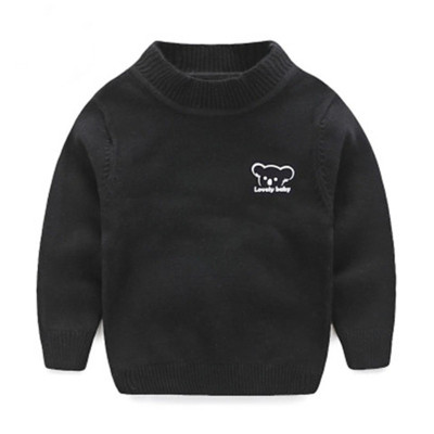 男童新款女童秋冬款黑色毛线衫