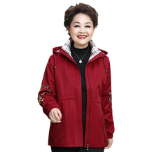 妈妈2020新款秋装阔太太风衣冬棉服1