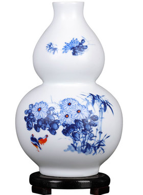 景德镇陶瓷器花瓶摆件酒柜装饰品