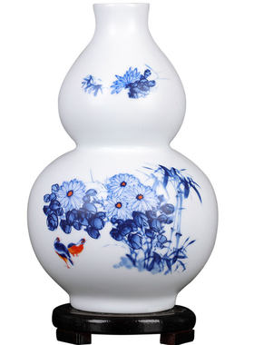 景德镇陶瓷器花瓶摆件酒柜装饰品