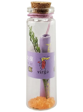 小号星座许愿瓶薰衣草玻璃工艺品