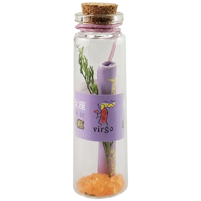 小号星座许愿瓶薰衣草玻璃工艺品