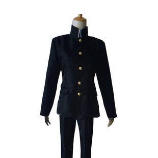 日本DK男子学生制服中山装cosplay服装黑色万用毕业集体班服