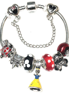 迪士尼卡通儿童手链DIY圣诞礼物