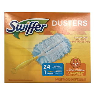 美国进口SWiffer Duster 180度神奇静电除尘掸魔掸28张掸子送手柄