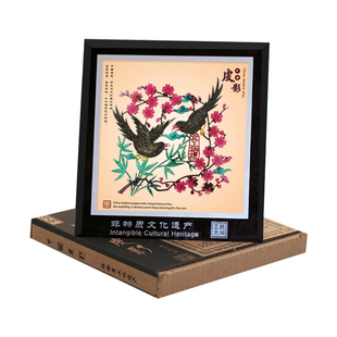 皮影镜框摆件礼物挂件图案多款出国留学外事中国风特色礼品送老外