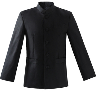 民国中山装男青年修身民国风学生装男装五四青年装立领演出服套装