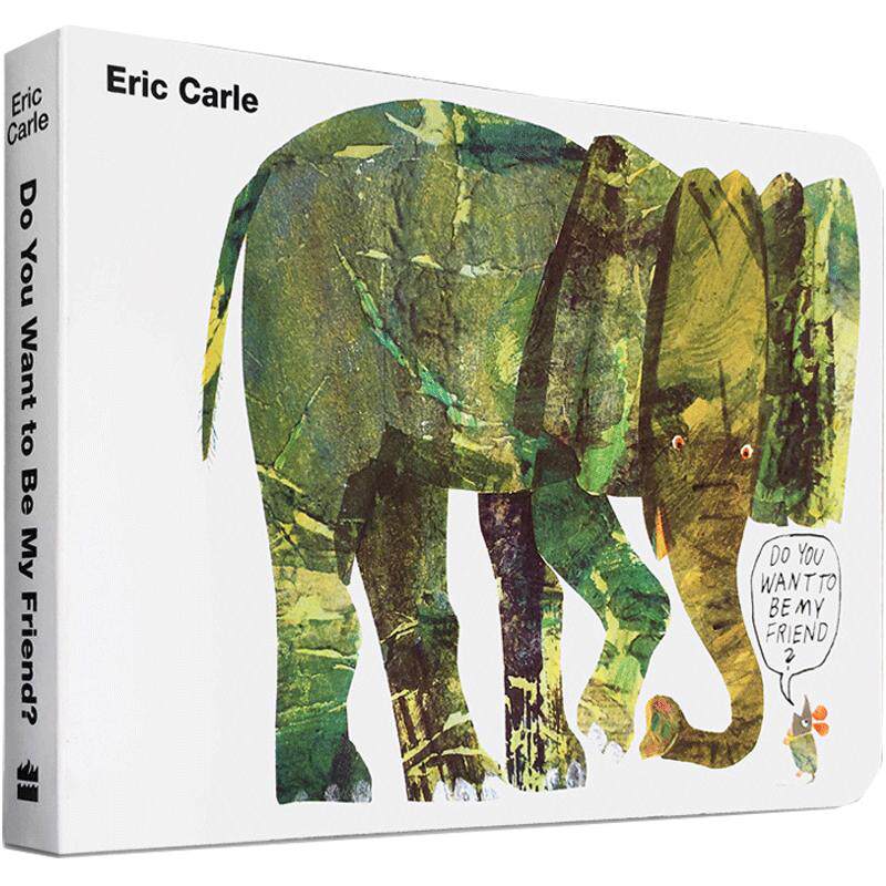 【送音频】英文原版绘本廖彩杏书单卡爷爷纸板书Eric Carle:Do You Want to be My Friend你想和我做朋友吗3-6岁阅读故事图书