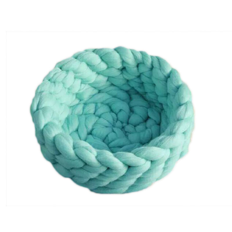 【非成品】ins超粗毛线8cm毯子线美利奴特粗仿羊毛粗线围巾抱枕线