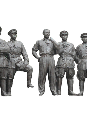 玻璃钢校园文化风周恩来雕塑像