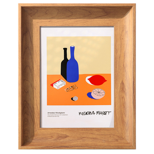 新款简约美式相框摆台8寸10寸6挂墙16K复古画框定做B5客厅定制7寸