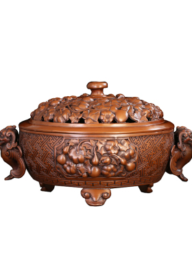 室内福寿仿古风香熏炉