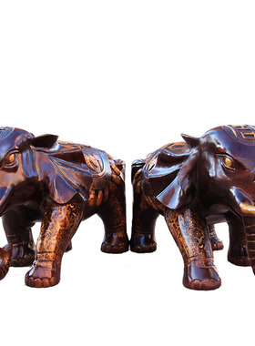 铜吸水家居店铺大象摆件