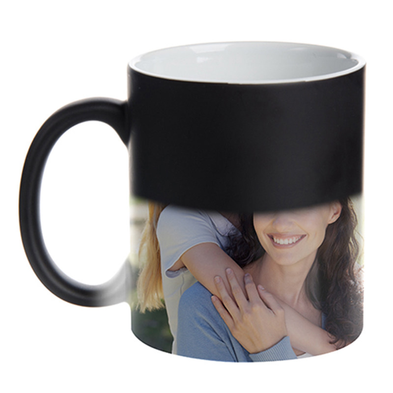 个性图片DIY订制照片Mug感温陶瓷变色杯马克杯子咖啡水杯生日礼物