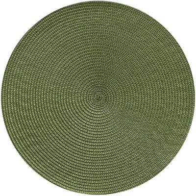 盼语pp编织餐垫圆形防水美式