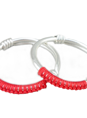 手工足银999儿童手镯送礼