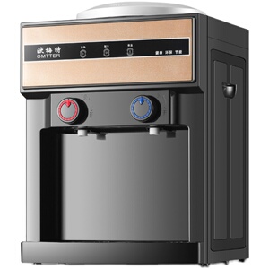 欧梅特饮水机台式小型家用宿舍智能迷你冷热两用制冷热桶装水桌面
