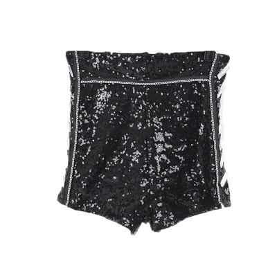 亮片高腰短裤舞台表演夜店女热裤