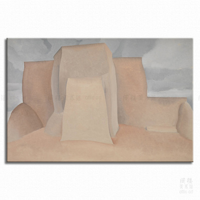 教堂欧姬芙艺术风书房酒吧装饰画