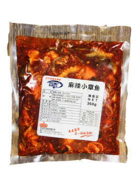 四而麻辣350g大连海鲜爆头小章鱼