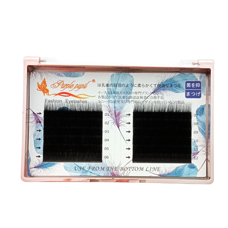 0.03轻羽孔雀羽零触感嫁接睫毛柔软手动技术开花自然浓密种植睫毛