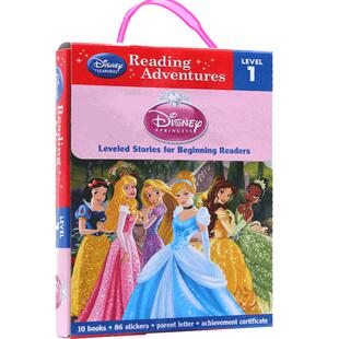 英文原版绘本  Reading Adventures Disney Princess 迪斯尼10册公主系列平装 迪士尼 儿童分级阅读 Level 1