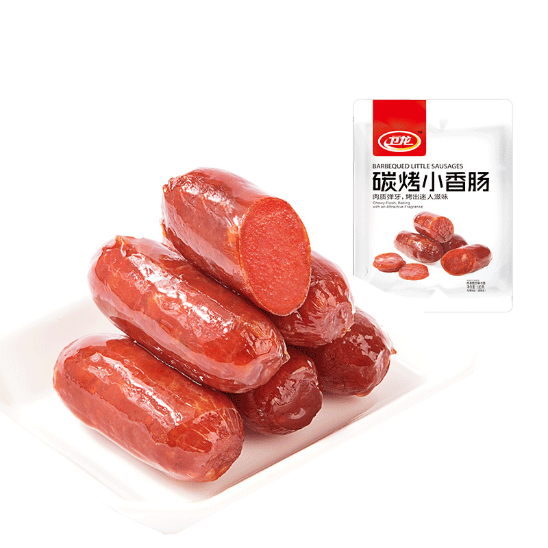 【卫龙_碳烤小香肠80g*1袋】肉食熟食