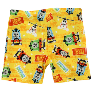 推荐外贸日单 男宝小童托马斯小火车环保0甲醛游泳短裤 100-110码