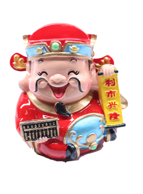 财神开业收银台可爱风家居装饰