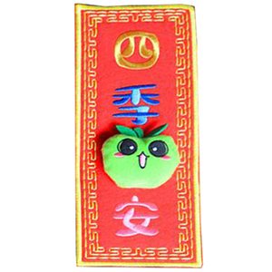 粤语立体珲春 创意吊饰卡通挥春 新年装饰用品可爱门幅公仔头挂饰