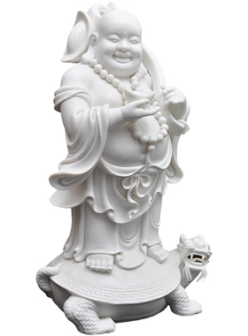 如意归来龙龟家居客厅弥勒佛像