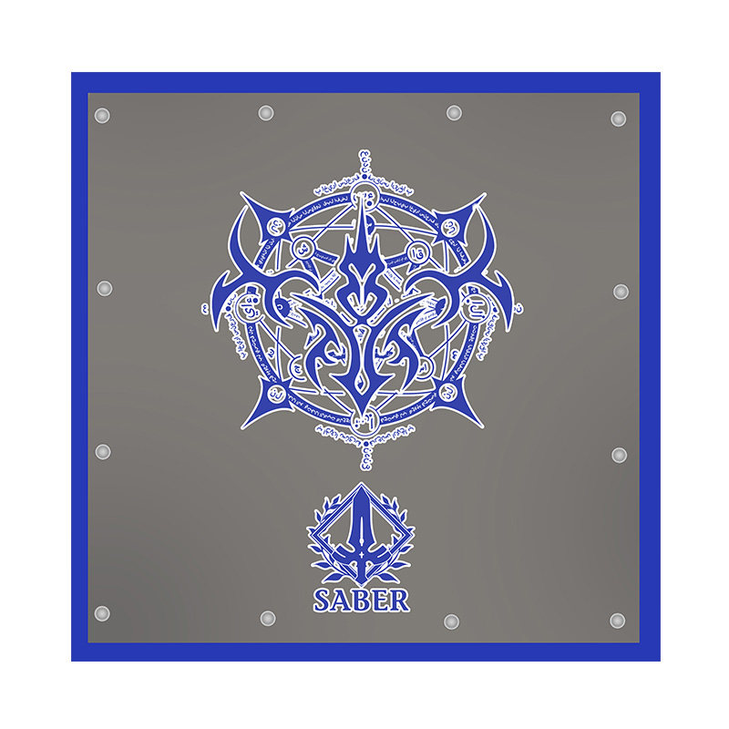 尚萌fate grand order吾王令咒fgo动漫saber学生两用抱枕毛毯被子