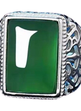 霸气戒指男士s天然色不易掉色