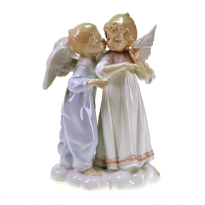 英国sviv陶瓷瓷偶摆件结婚生日情人节礼品 天使之吻