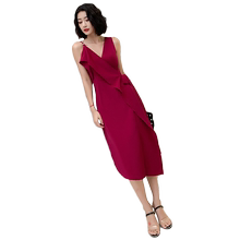 红色性感吊带时尚新娘2020晚礼服1