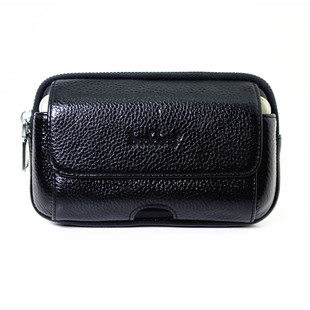 包利登真皮穿皮带手机腰包老人手机包4.7/5.5/6.3/6.4寸手机包套