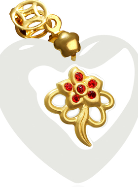 足金锁骨链挂件吊坠心形和田玉佩