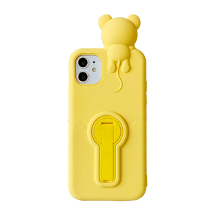 趴趴玻尿酸鸭手机壳适用12/11Pro硅胶iPhoneX苹果XR支架硅胶8plus