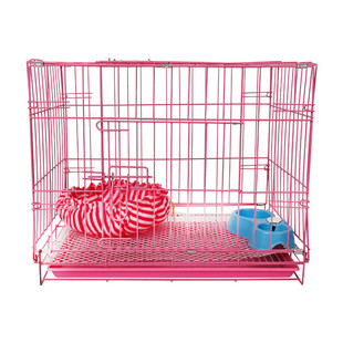狗笼子泰迪小型犬中型犬狗笼室内折叠带厕所家用猫笼兔子笼鸽子笼