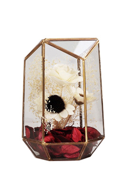 几何多面体玻璃罩欧式风装饰品