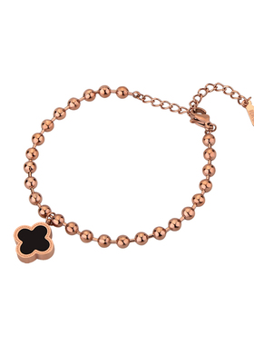 钛钢手链女气质简约镶钻时尚手镯